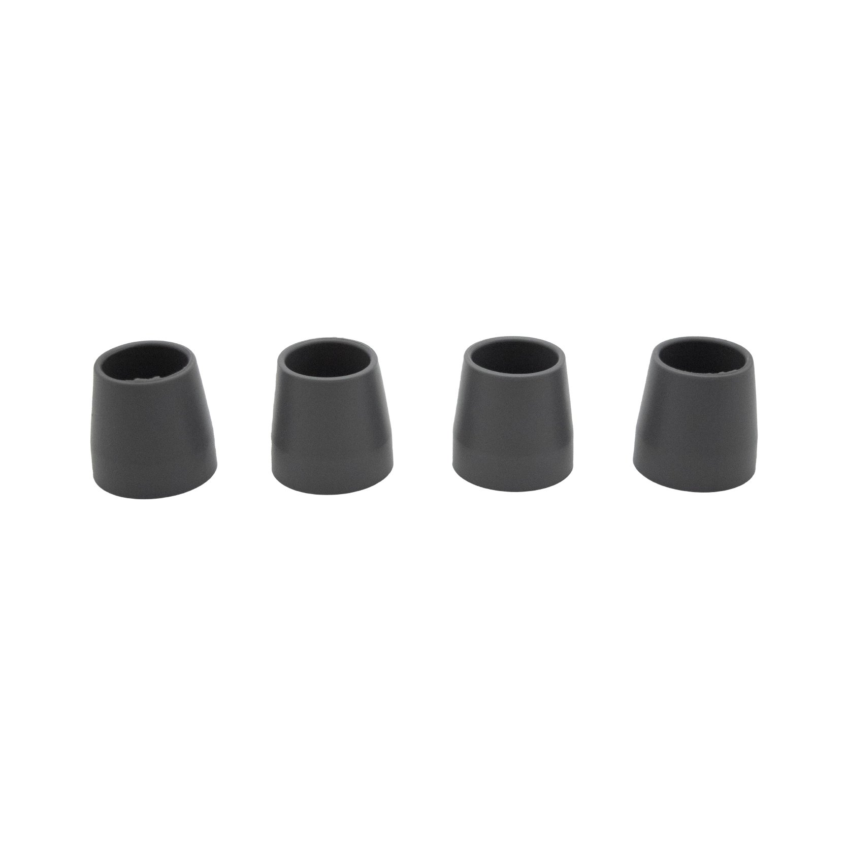 Tapón para caminador kp1-816l color gris, set de 4 tapones de goma con apertura en la parte superior para encaje, forma cilíndrica y base redondeada.. Haga clic para ampliar la imagen