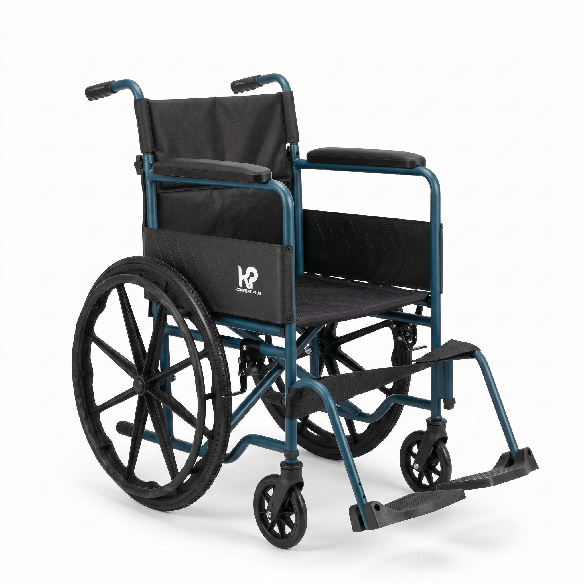 Silla ruedas  estandar KBE-622 perfil verde oscuro. Haga clic para ampliar la imagen