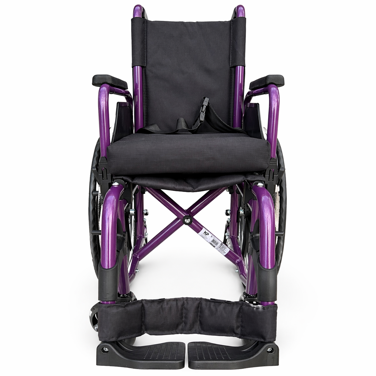 Silla ruedas pediátrica KP-9065 12-14 frontal uva. Haga clic para ampliar la imagen