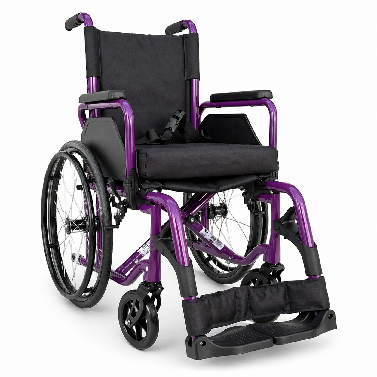 Silla ruedas pediátrica KP9065 lateral Uva. Haga clic para ampliar la imagen