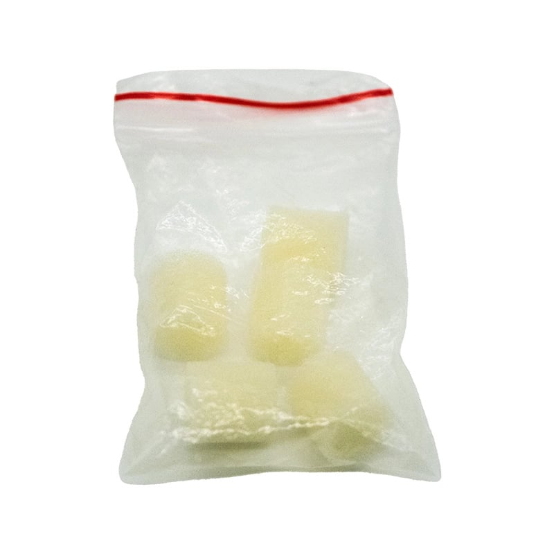 Filtro para compresor nebulizador panda x 5 und, en bolsa transparente con cierre superior rojo con filtros cilíndricos de espuma amarilla.. Haga clic para ampliar la imagen